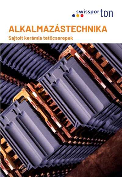 Alkalmazástechnika - Sajtolt kerámia tetőcserepek