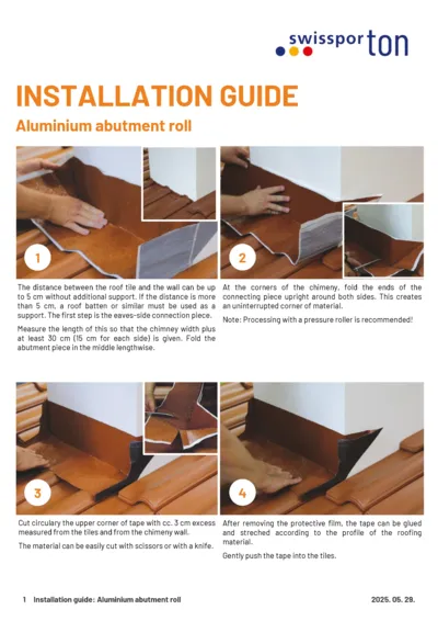 Installation guide ALU abutment roll 2025 EN
