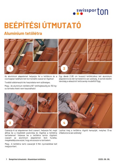 swissporTON_Beépítési_útmutató_ALU_Tetőlétra_2025_HU.pdf