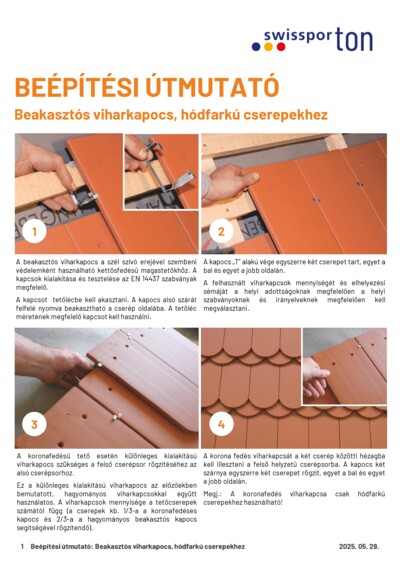 swissporTON_Beépítési_útmutató_Beakasztós_viharkapocs_hódfarkú_cserepekhez_2025_HU.pdf