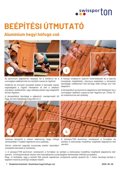 swissporTON_Beépítési_útmutató_ALU_Hófogócső_2025_HU.pdf